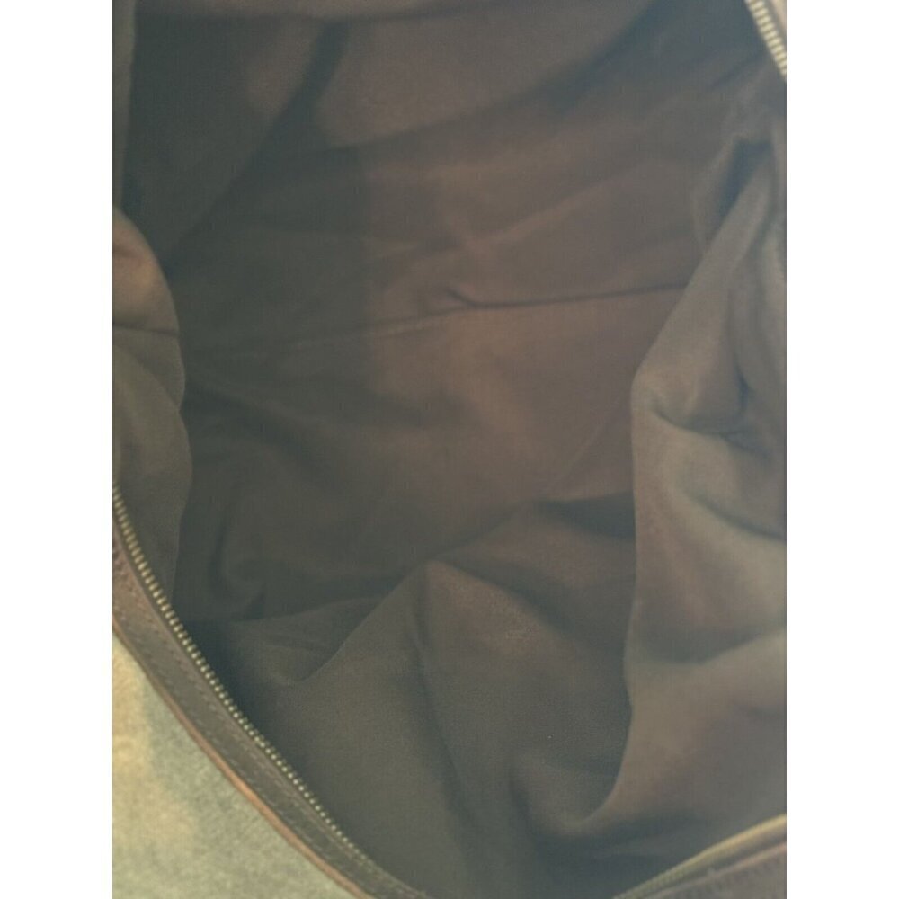 Hudson Cole Oversized Canvas Duffle With Leather Trim EUC - Picture 12 of 12